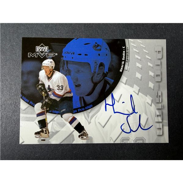 Henrik Sedin AUTOGRAPH - Canucks