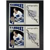Image 1 : Harold Snepsts AUTOGRAPH Lot x2 - Canucks