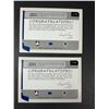 Image 2 : Harold Snepsts AUTOGRAPH Lot x2 - Canucks