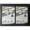 Image 1 : Mikael Samuelsson AUTOGRAPH Lot x 2 - Canucks