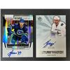 Image 1 : Yann Sauve AUTOGRAPH Lot x2 - Canucks