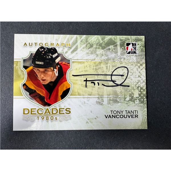 Tony Tanti AUTOGRAPH - Canucks