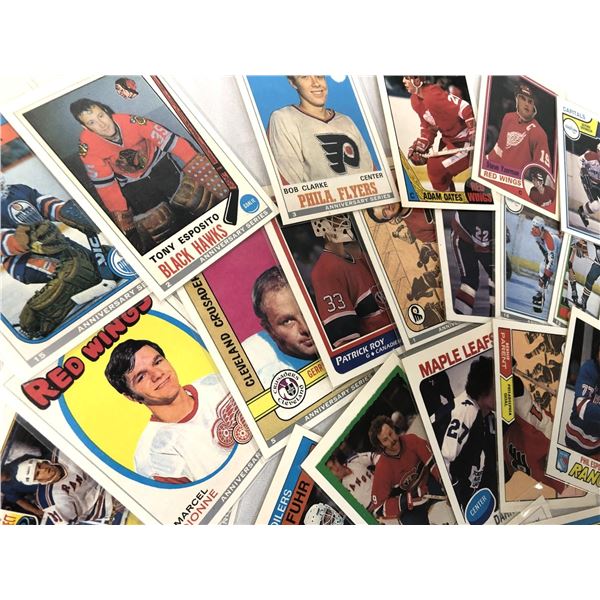 1992 OPC Hockey Anniversary Card LOT x33 - Hull, Sakic, Roy, Clarke