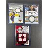 Image 1 : Hockey Goalie Game USED Card LOT x3