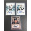Image 1 : Hockey AUTOGRAPH Cards x3 - Sharks