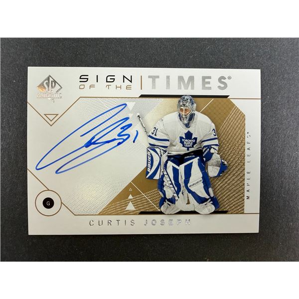 Curtis Joseph AUTOGRAPH Card - Maple Leafs