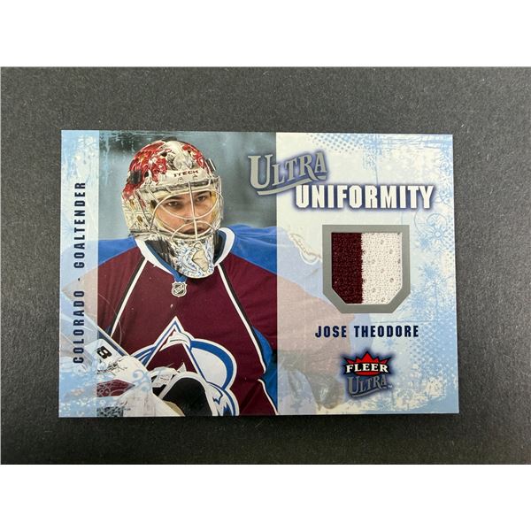Jose Theodore GAME USED Card - Avalanche