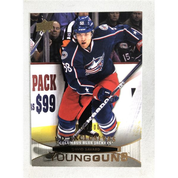 David Savard Young Gun ROOKIE /100 Gold - Blue Jackets