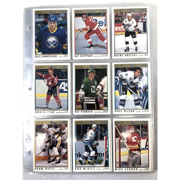 1991-92 OPC Premier Hokcey FULL Set In Binder