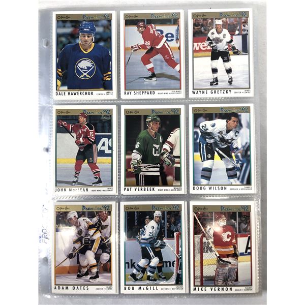 1991-92 OPC Premier Hokcey FULL Set In Binder