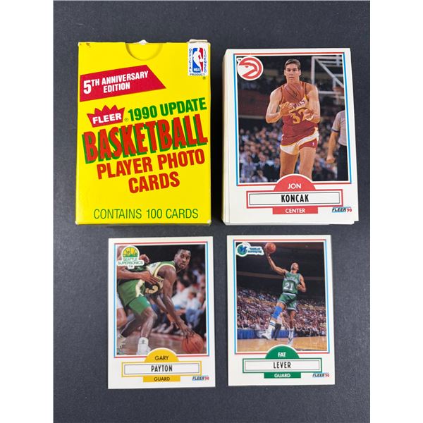 1990 Fleer Basketball UPDATE SET - Payton ROOKIE