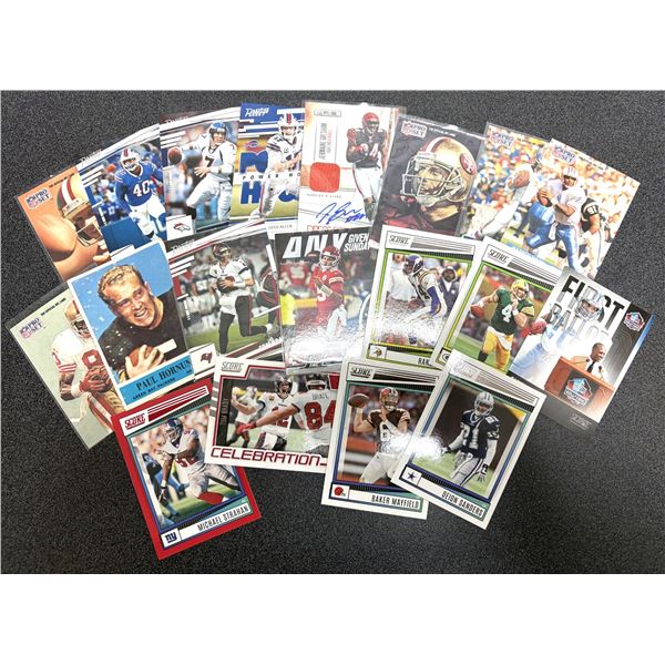 Football Card LOT x21 - Brady, Deion, Moss