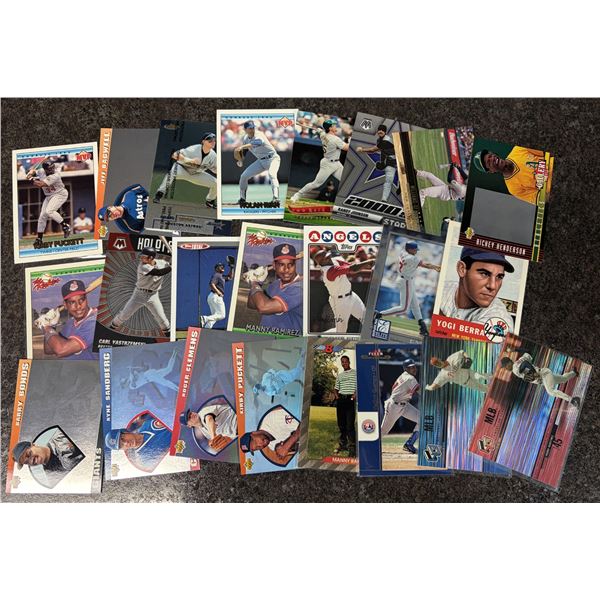 Baseball Card STARS Lot x21 - Rickey Henderson, Sandberg, Ryan