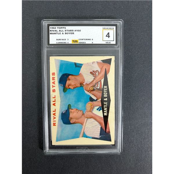 1960 Topps Mickey Mantle & Boyer TGA 4 - NY Yankees