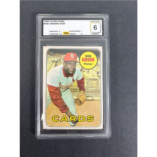 1969 OPC Bob Gibson TGA 6 - Cardinals
