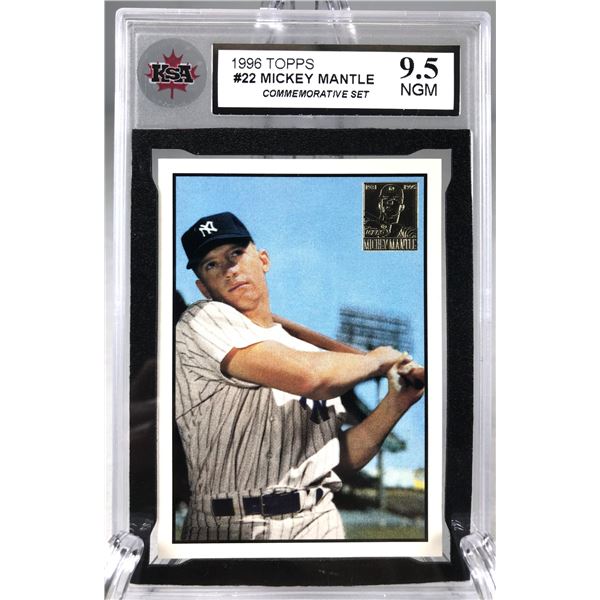 1996 Topps Mickey MANTLE KSA 9.5 - Yankees