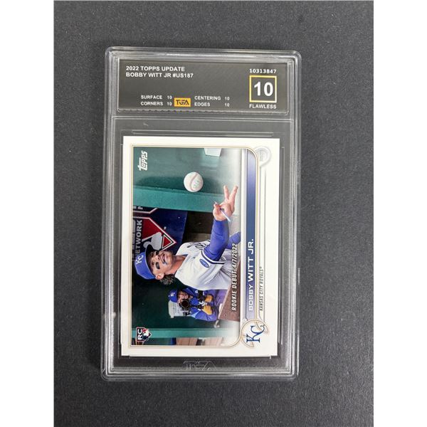 Bobby Witt Jr ROOKIE TGA 10 Flawless - Royals