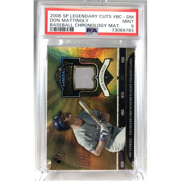 Don Mattingly PSA 9 Game Used - Yankees