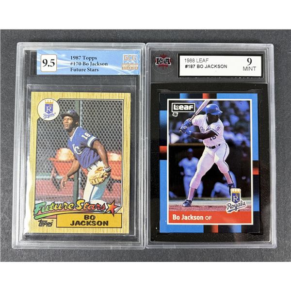 Bo Jackson GRADED Lot x2 - Royals
