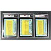 Image 2 : Rickey Henderson 1982 Fleer GRADED Lot x3 - Athletics