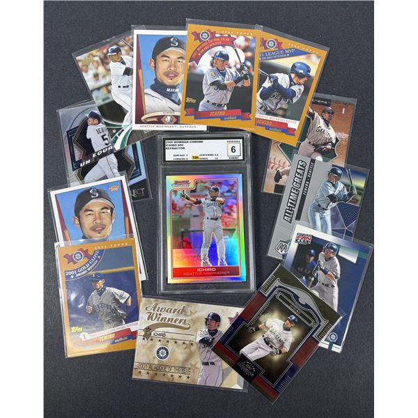 Ichiro Graded Slab & Card LOT x13 - Mariners