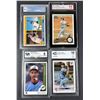 Image 1 : Baseball Graded LOT x4 - Reggie Jackson, Randy Johnson