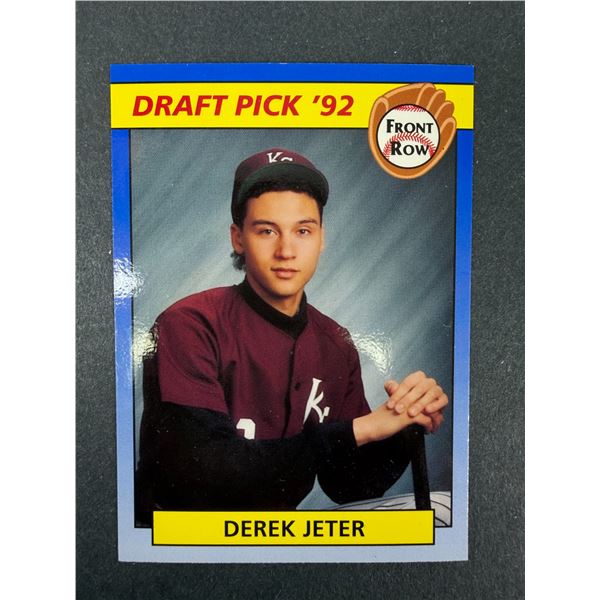 1992 Derek Jeter Draft Pick Front Row
