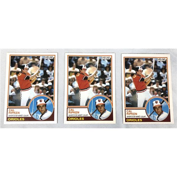 1983 OPC Cal Ripken jr. LOT x3 - Orioles