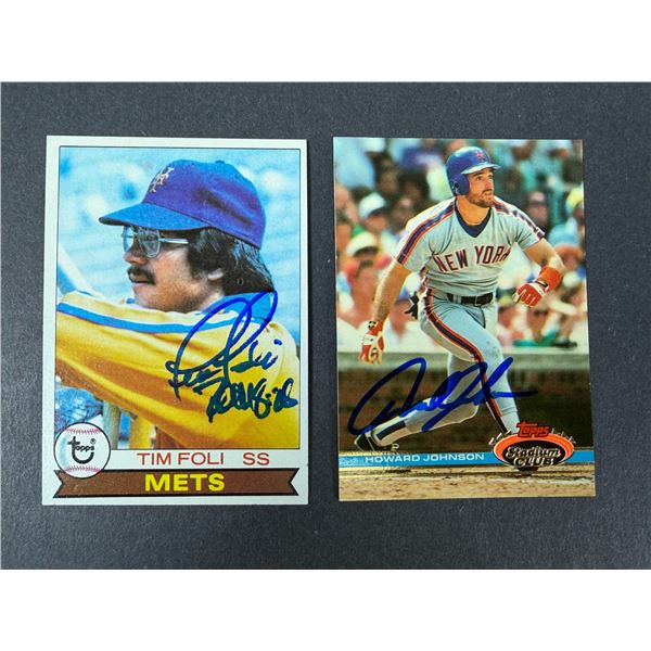 Baseball Hand Signed Lot x2 - METS
