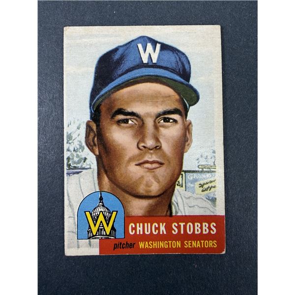 1953 Topps Baseball - Chuck Stobbs - Senators