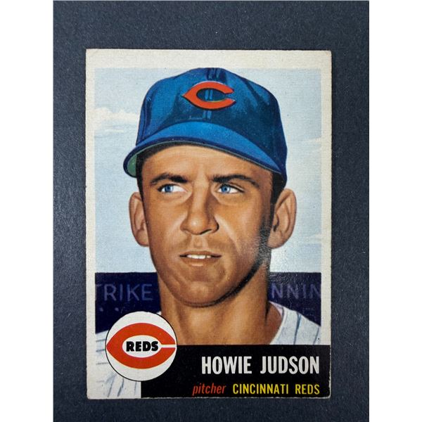 1953 Topps Baseball - Howie Judson - Reds