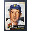 Image 1 : 1953 Topps Baseball - George Metkovich - Pirates