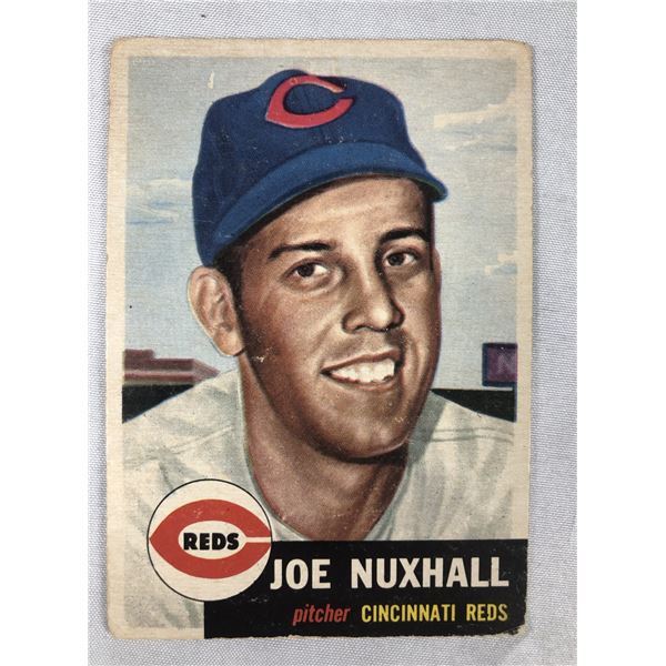 1953 Topps Baseball - Joe Nuxhall - Reds