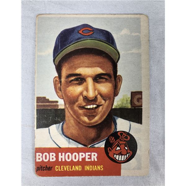 1953 Topps Baseball - Bob Hooper - Indians