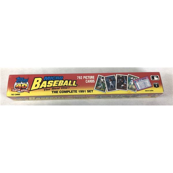1991 Topps Baseball MICRO Set - SEALED Box
