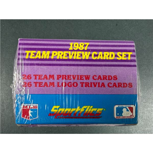 1987 Sportflics Team Preview SEALED Set - Baseball