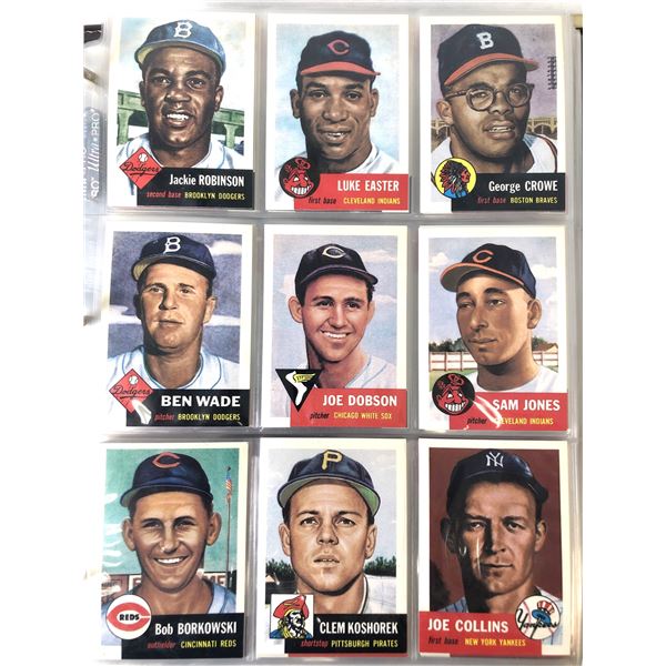 1953 Topps Archives Reprint Baseball SET - In Binder