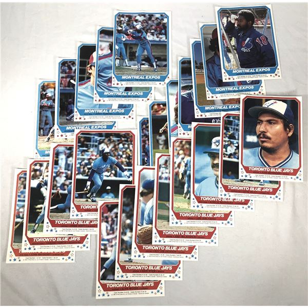 1982 OPC Expos & Blue Jays Mini Poster FULL SET