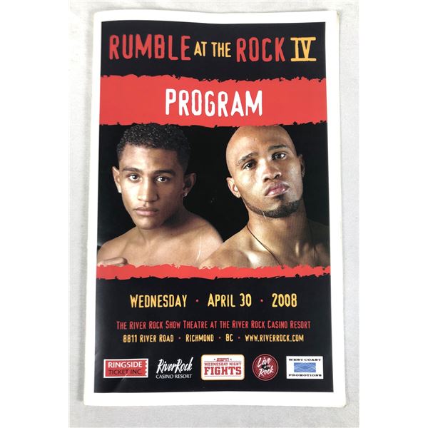 Sugar Ray Leonard SIGNED Boxing Program