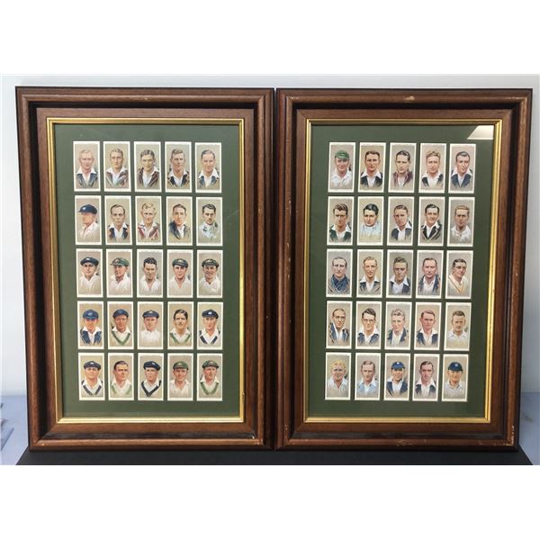 1934 Cricket Reproduction FRAMED LOT x50 Cards