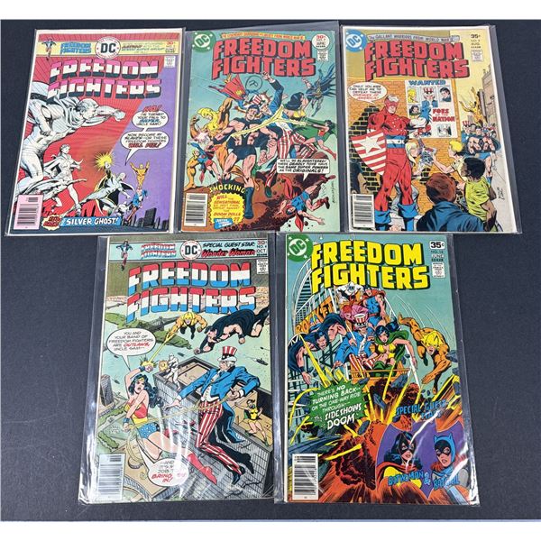 Freedom Fighters DC Comic Lot x5 - 1976