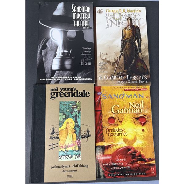 Comic Trade Paperbacks LOT x4 - Sandman, Hedge Knight