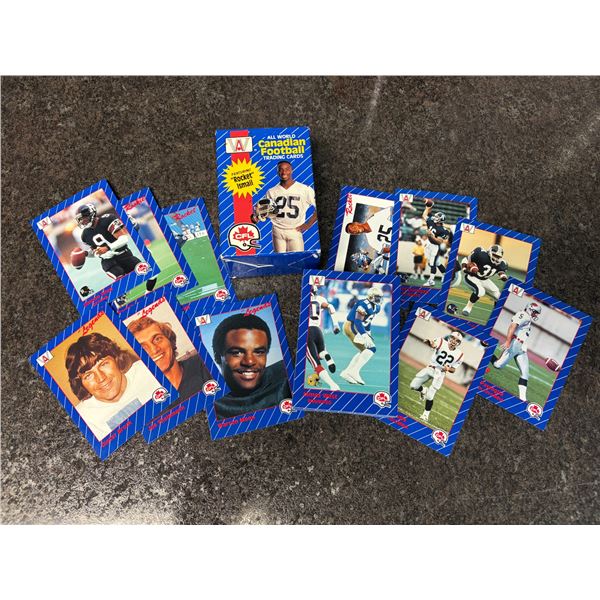 1991 CFL Football Set - Boxed - Flutie, Theisman, Moon