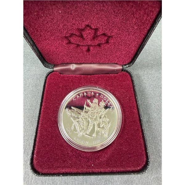 1990 Canadian Silver Dollar w/ Case - Kelsey