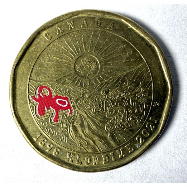 Canadian COLOR Loonie - Klondike 2021