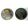 Image 1 : Canadian COLOR Quarters x2 - 2011 Buffalo & Eagle