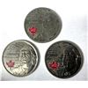 Image 1 : Canadian COLOR Quarters x3 - 2012 Brock & Tecumseh