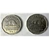 Image 1 : 1947 Canadian Nickels x2