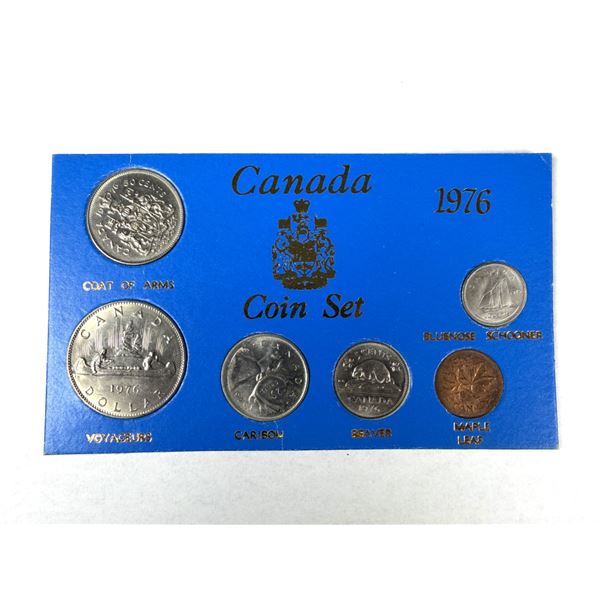 1976 Canadian Coin Set - On Board