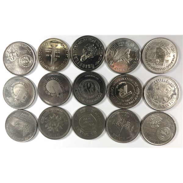 1973-82 Canadian Trade Dollar LOT x15